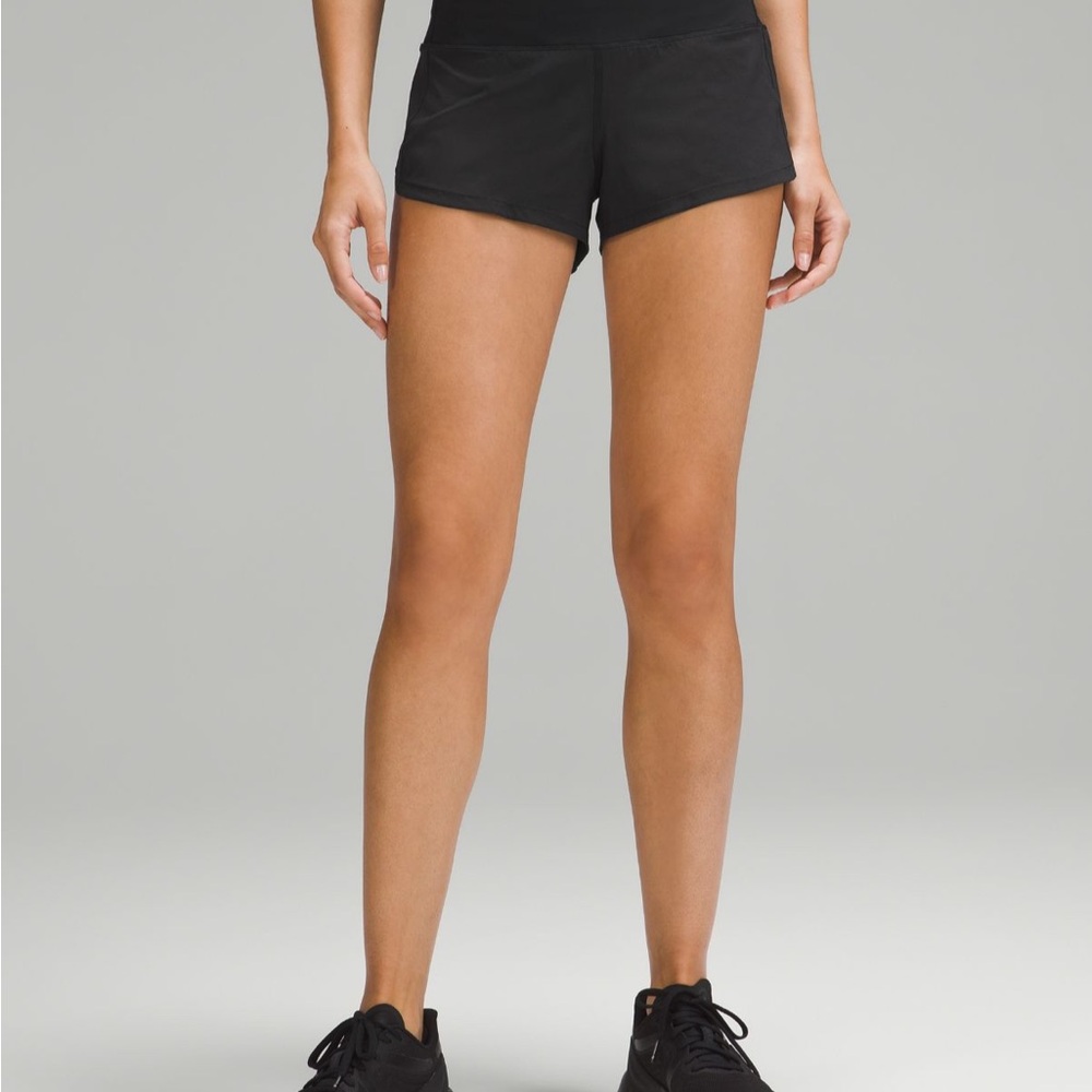 Lululemon Speed-up low rise lined short 2.5" black
